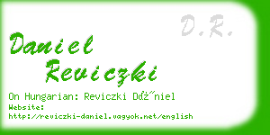 daniel reviczki business card